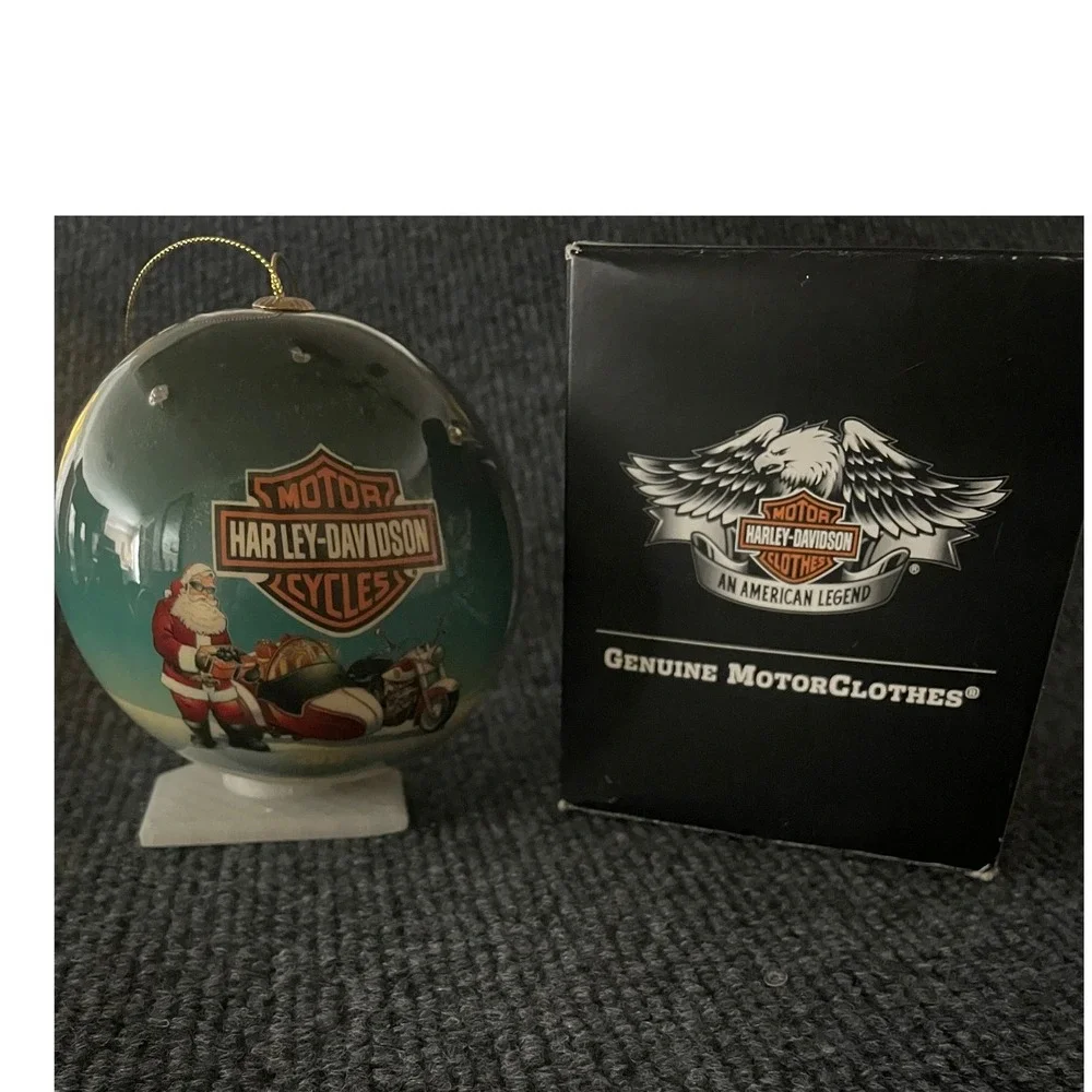 Harley-Davidson 2011 Santa Motorcycle Sidecar Light Up Ornament in Box